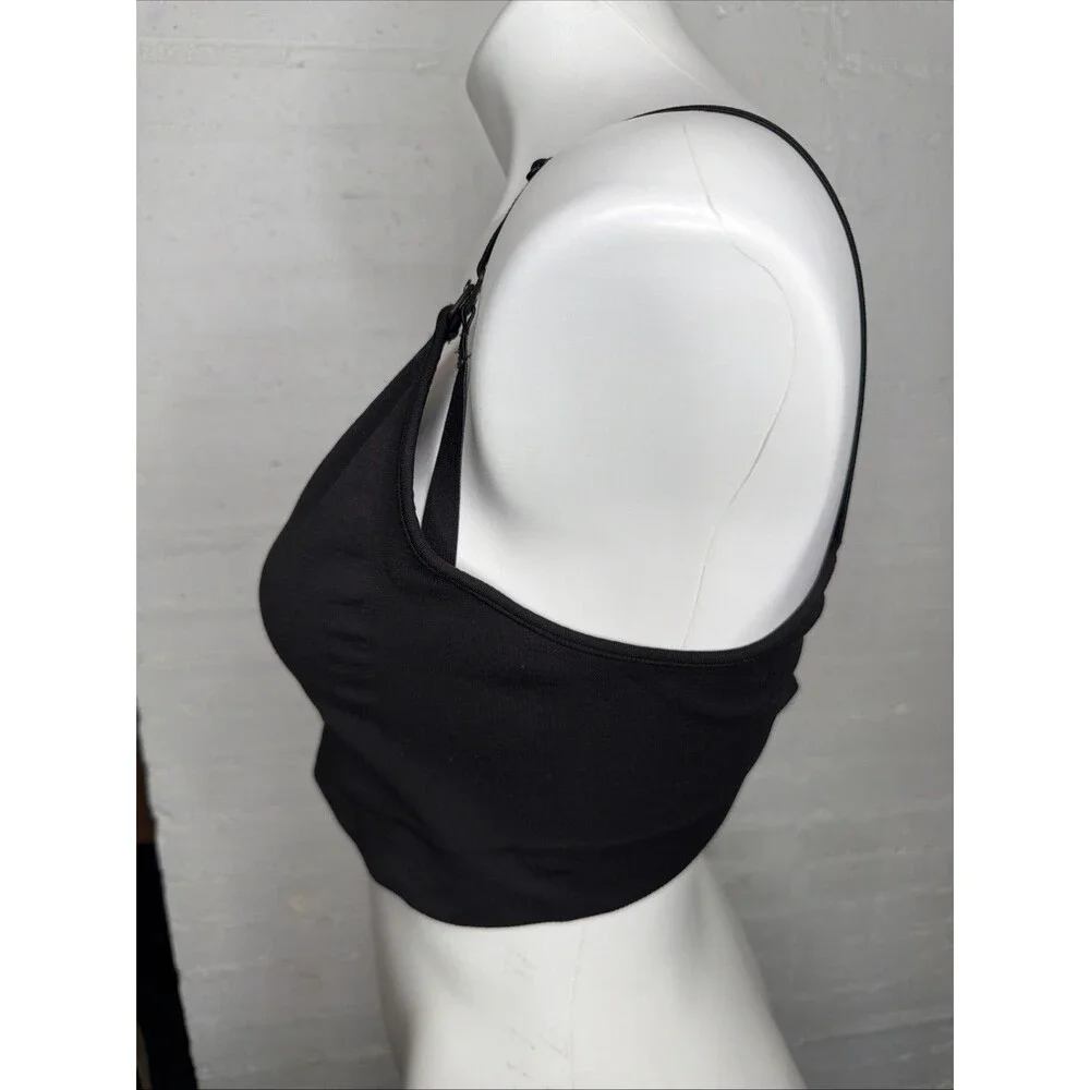 Quince Seamless Nursing Bra XL Black